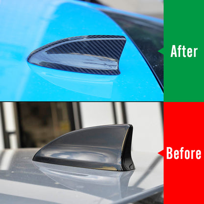 Dry Carbon Fiber Antenna Cover Cap For Honda Civic Type R Performance FL5 2023 2024 2025 2026, Car Roof Shark Fin Trim