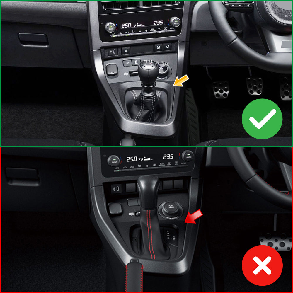 Dry Carbon Fiber Gear Shift Surrounding Bezel for Toyota GR Yaris XP210 2025 2025