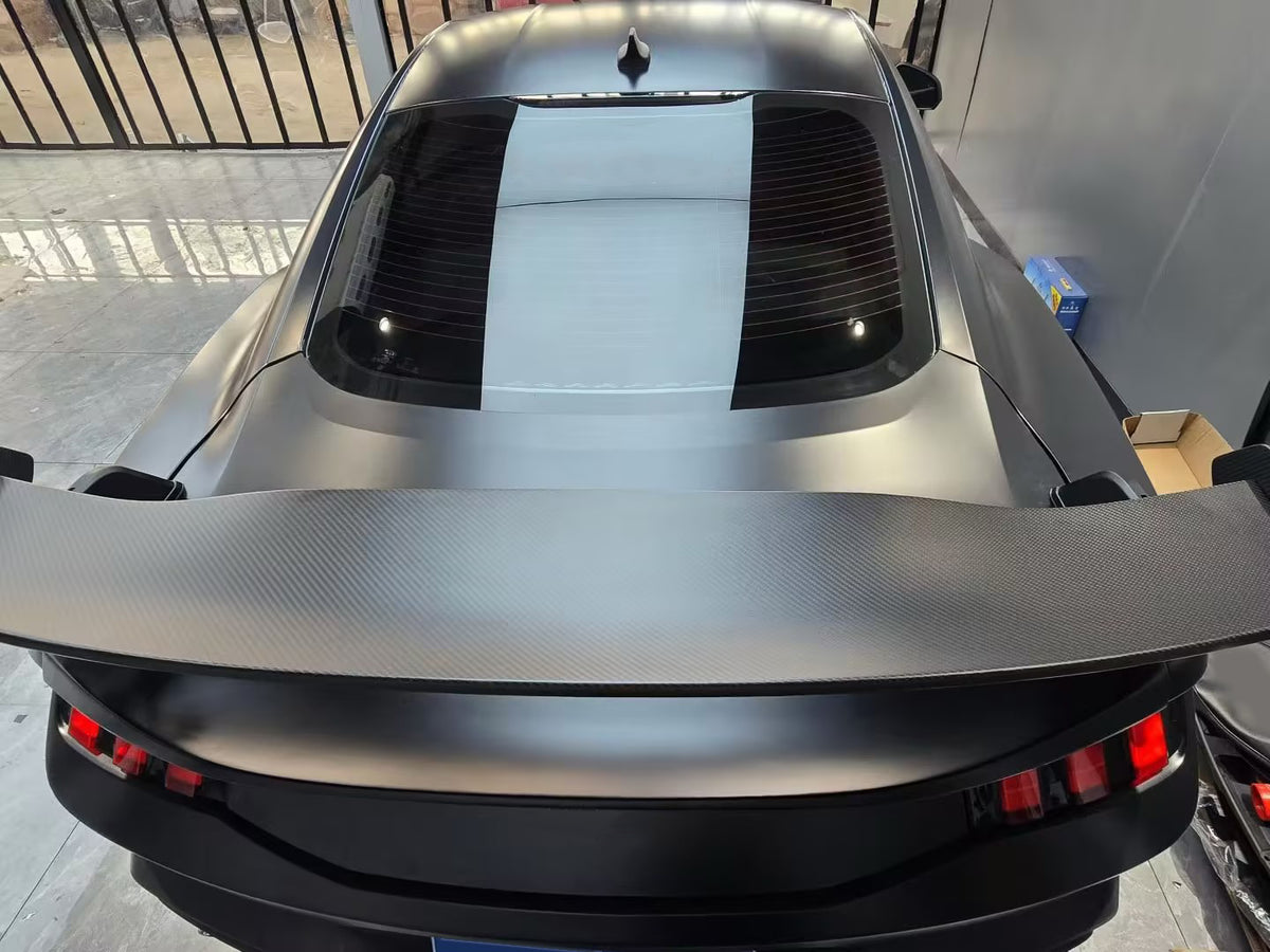 Dry Carbon Fiber Add-on Style Tailgate Spoiler for Ford Mustang S550 S650 Dark Horse GT 2015-Up Rear Trunk Spoiler