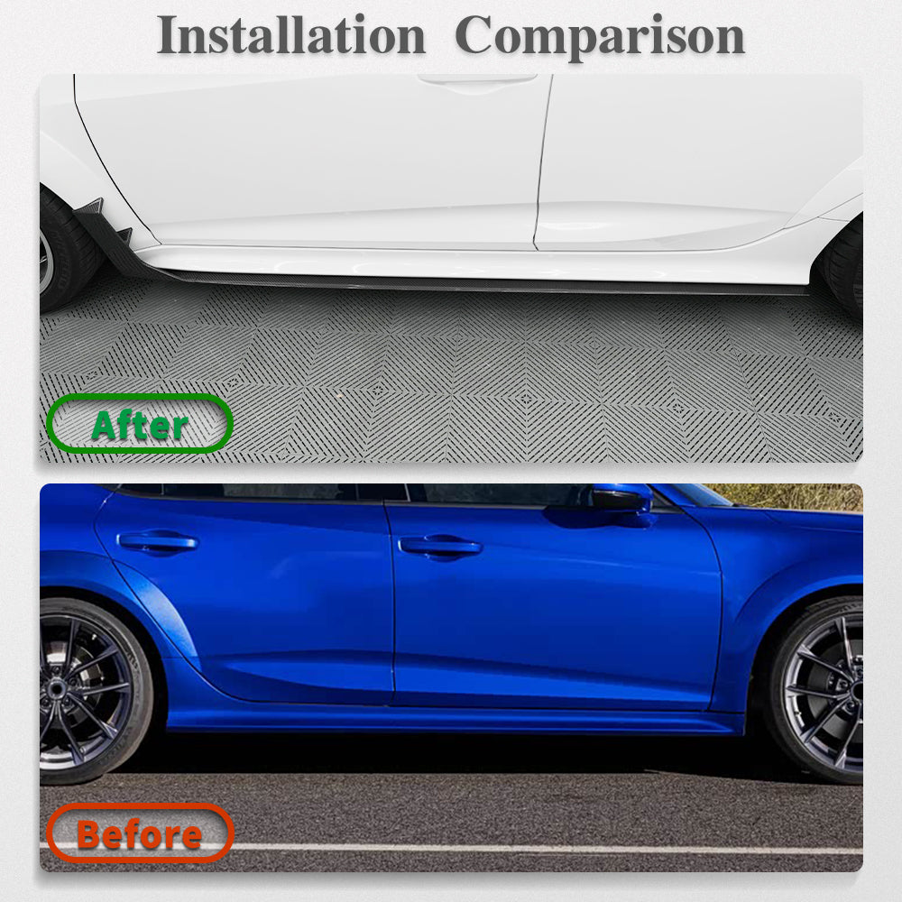 Real Carbon Fiber Side Skirts For Acura Integra Type S DE5 2023 2024 2025 2026, Car Rocker Panels, Exterior Trim