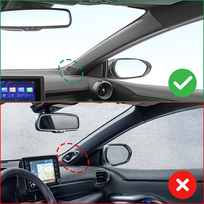 Dry Carbon Fiber Interior Front A-Pillar W/Speaker Trim Panel for Toyota GR Yaris 2025 2026+