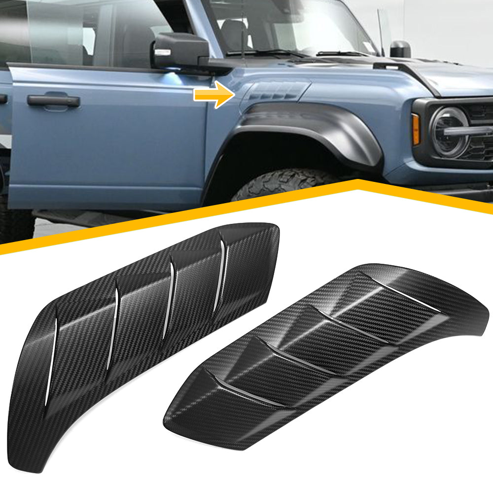 For Ford Bronco Raptor 2021+ Front Side Fender Vents Cover Exterior Accessories