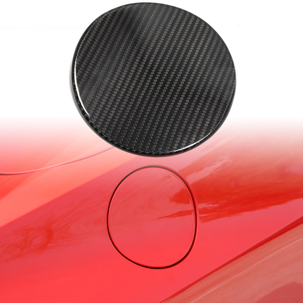 For Chevrolet Corvette C8 Z51 2020-2023 Fuel Tank Cap Cover Trim Real Carbon Fiber Car Accessories