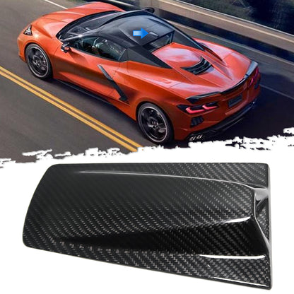 For Chevrolet Corvette C8 Stingray Convertible Z06 Z51 2020-2024 Car Roof Camera Cover Trim Dry Carbon Fiber