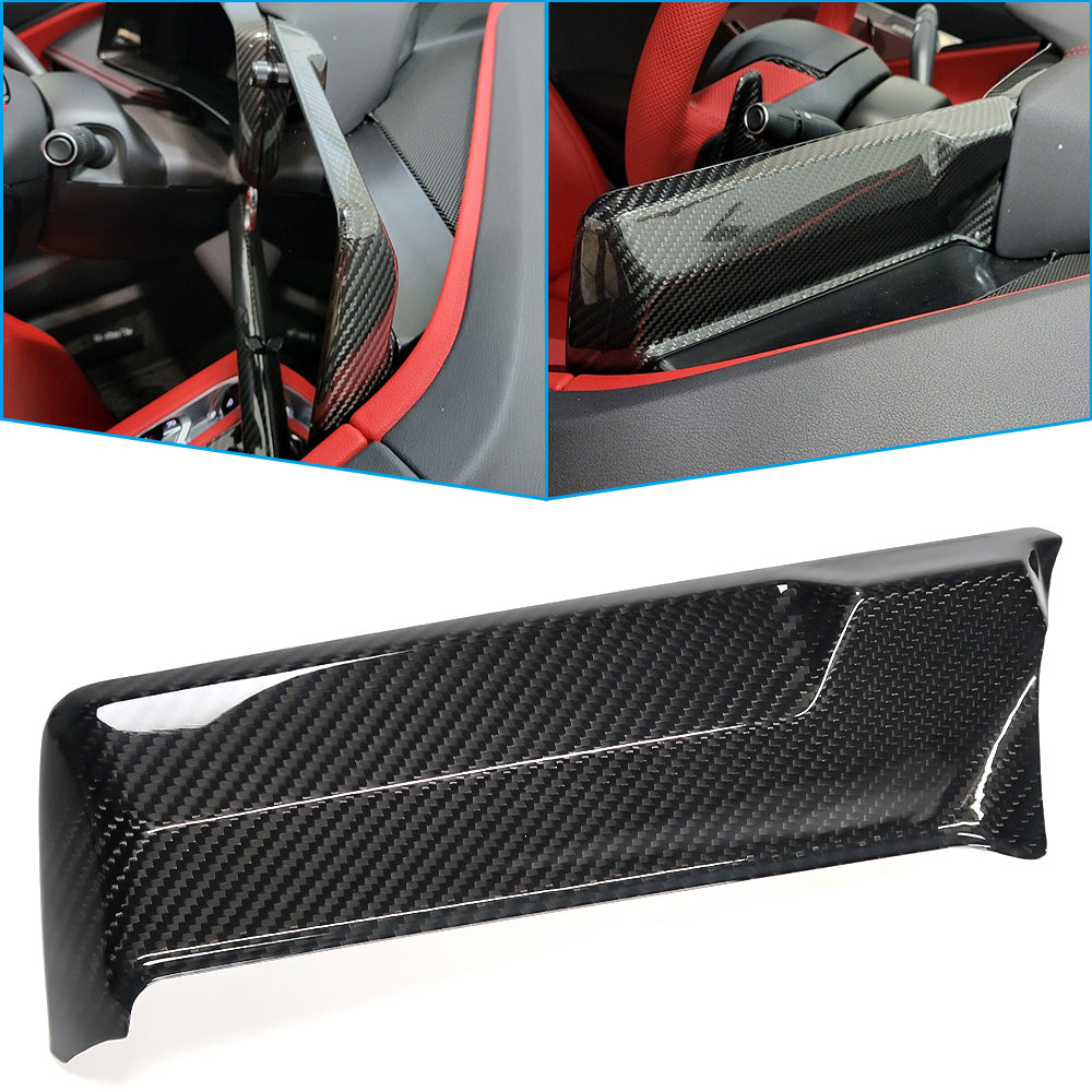 Real Carbon Fiber Dashboard Screen Navigation Back Cover For Corvette C8 2020-2023