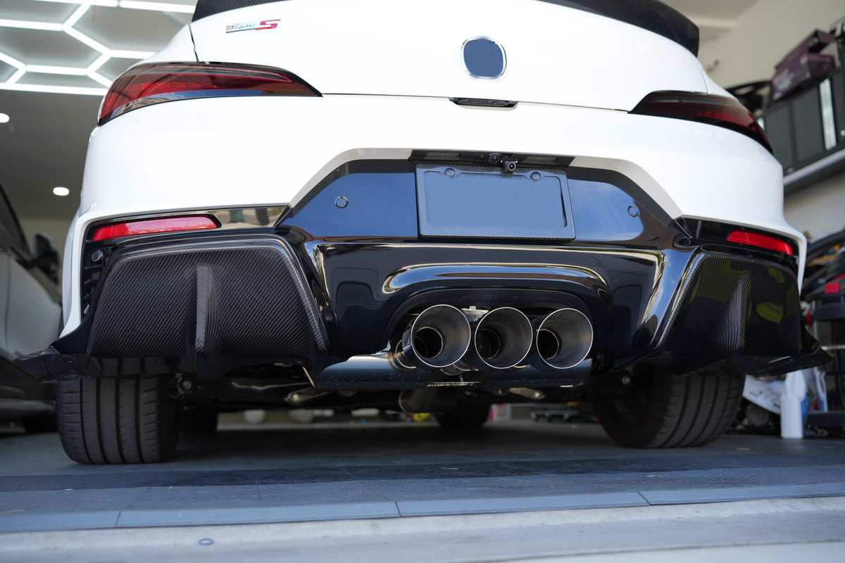 Pre-Preg Dry Carbon Fiber Rear Diffuser Fin Extension Kit for Acura Integra Type S DE5 2023 2024 2025 2026