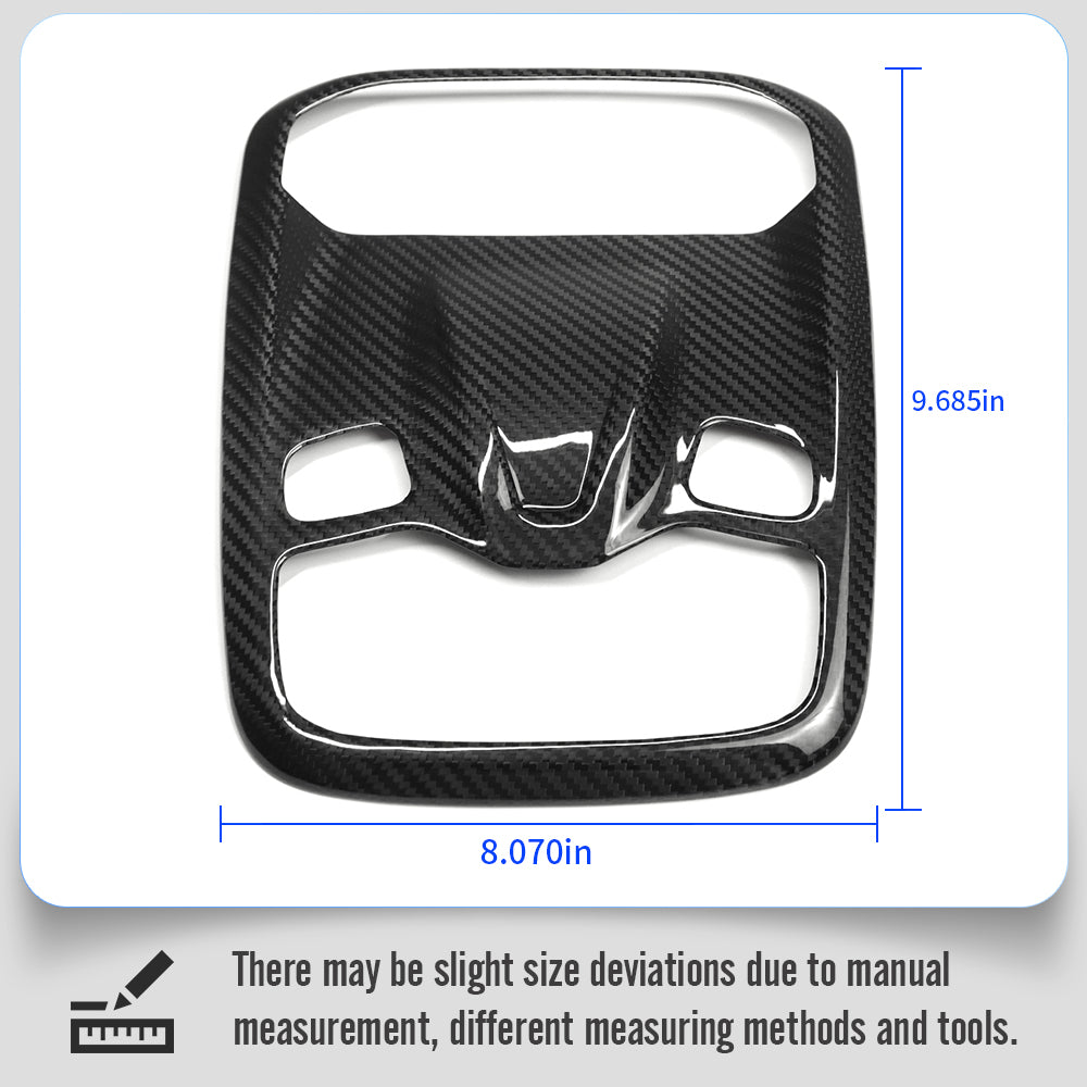 Car Roof Reading Light Lamp Trim For Lotus Emira I4 V6 Convertible Coupe 2022 2023 2024 2025, Genuine Carbon Fiber Decorative Cover Panel