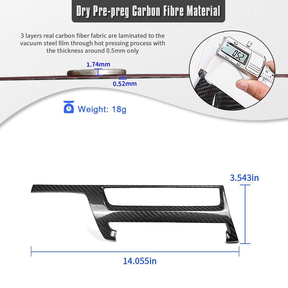 Real Dry Carbon Fiber Center Console AC Vent Trim For Lexus LC LC500 LC500h 2018 2019 2020-2026, Interior Accessories