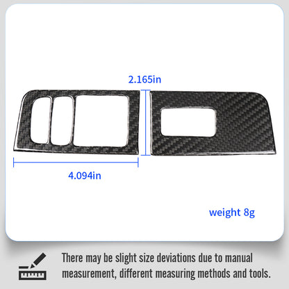 Real Carbon Fiber Door Window Lift Switch Panel Cover Trim For Lotus Emira I4 V6 2022 2023 2024 2025