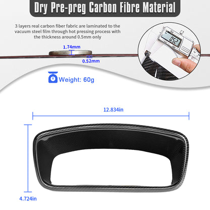 Real Dry Carbon Fiber Dash Instrument Cluster Gauge Cover for Toyota GR Corolla GZEA14 Morizo Circuit Core 2023 2024 2025 2026, Dashboard Trim
