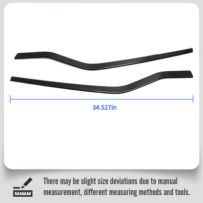 Car Inner Door Armrest Lower Trim Strips For Lotus Emira I4 V6 2022 2023 2024 2025, Dry Carbon Fiber Trim Accessories