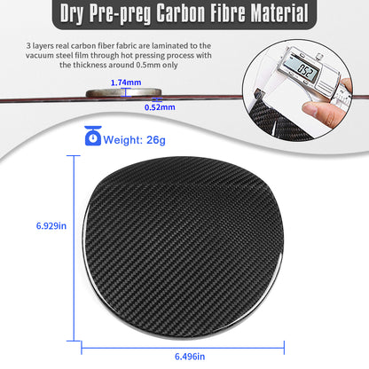 Real Carbon Fiber Fuel Tank Cover Trim For Toyota GR Corolla GZEA14 Morizo 2023 2024 2025, Car Oil Gas Cap Door Cover