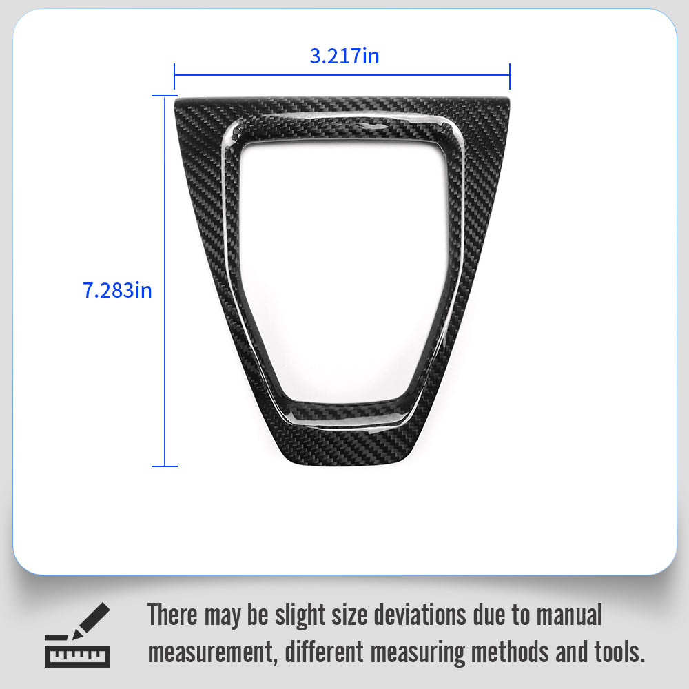 Dry Carbon Fiber MT Gear Shift Cover Frame Trim Ford Mustang S650 Dark Hose GT 2024 2025 2026