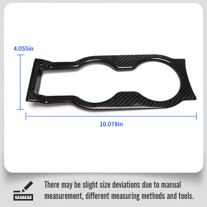 For Lotus Emira I4 V6 2022 2023 2024 2025, Center Console Water Cup Holder Frame Trim, Dry Carbon Fiber Interior