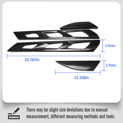 Dry Carbon Fiber Rear Window Roof Hood Vent Trims For Lotus Emira Coupe HTC V6 GT4 I4 Sports 2022 2023 2024 2025