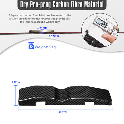 Dry Carbon Fiber Engine Bay ECU Cover Trim for Honda FL5 Civic Type R 2023 2024 2025 2026