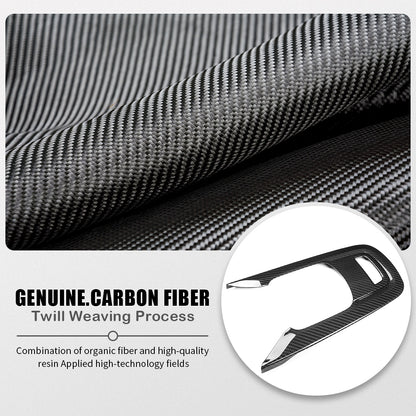 Real Dry Carbon Fiber MT Gear Shift Panel Cover Trim For Toyota GR Corolla GZEA14 2023 2024 2025