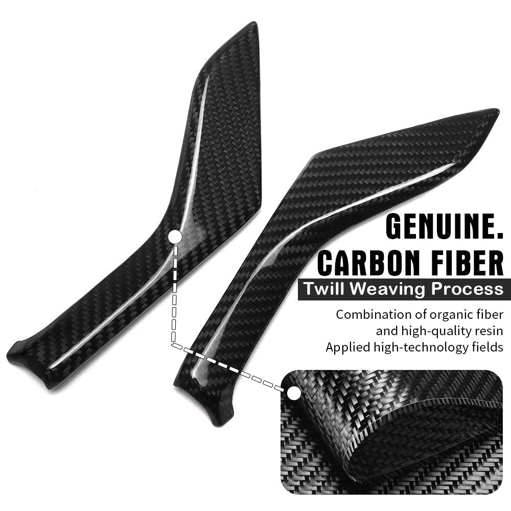 For Porsche 992 911 S/T Turbo S Carrera Targa 4S GTS GT3 RS Dakar 2020+ Interior Door Handle Cover Dry Carbon Fiber Car Accessories