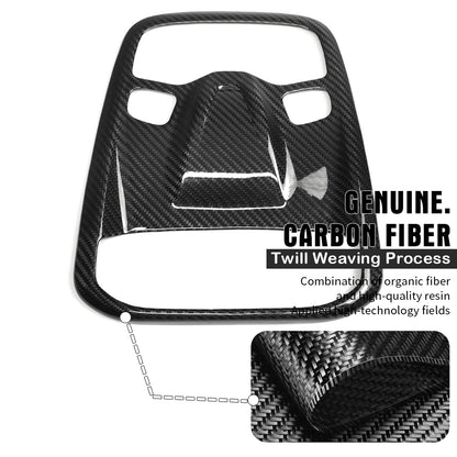 Car Roof Reading Light Lamp Trim For Lotus Emira I4 V6 Convertible Coupe 2022 2023 2024 2025, Genuine Carbon Fiber Decorative Cover Panel