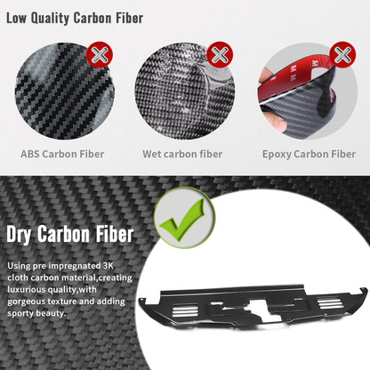 Dry Carbon Fiber Radiator Support Cover Trim for Toyota GR Yaris RS RZ 2025 2026, Replacement, Cooling Slam Panel