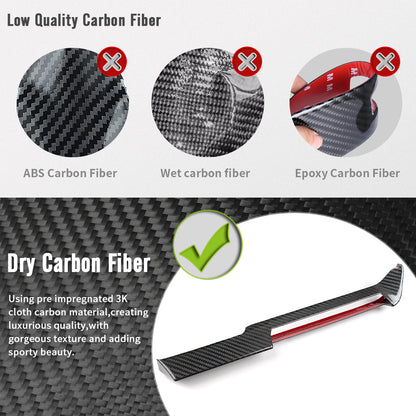 Dry Carbon Fiber Dashboard Air Vent Outlet Interior Kit for Corvette C8 Z06 ZR1 2026+ Center AC Vent Climate Control Button Cover