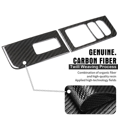 Real Carbon Fiber Door Window Lift Switch Panel Cover Trim For Lotus Emira I4 V6 2022 2023 2024 2025