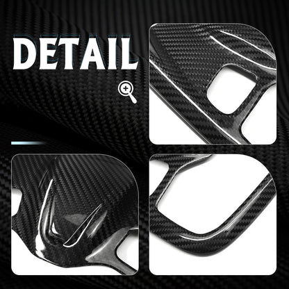 Car Roof Reading Light Lamp Trim For Lotus Emira I4 V6 Convertible Coupe 2022 2023 2024 2025, Genuine Carbon Fiber Decorative Cover Panel
