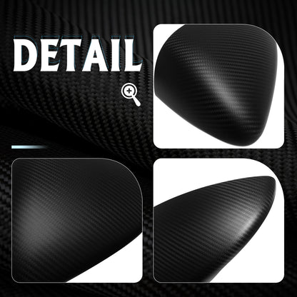 Real Dry Carbon Fiber Rearview Mirror Cover Trim For Lotus Emira V6 I4 GT4 Coupe HTC 2022 2023 2024 2025