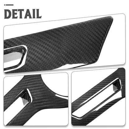 Real Dry Carbon Fiber Front Grille Emblem Bezel Trim for Toyota GR Corolla GZEA14 Morizo Circuit Core 2023 2024 2025 2026