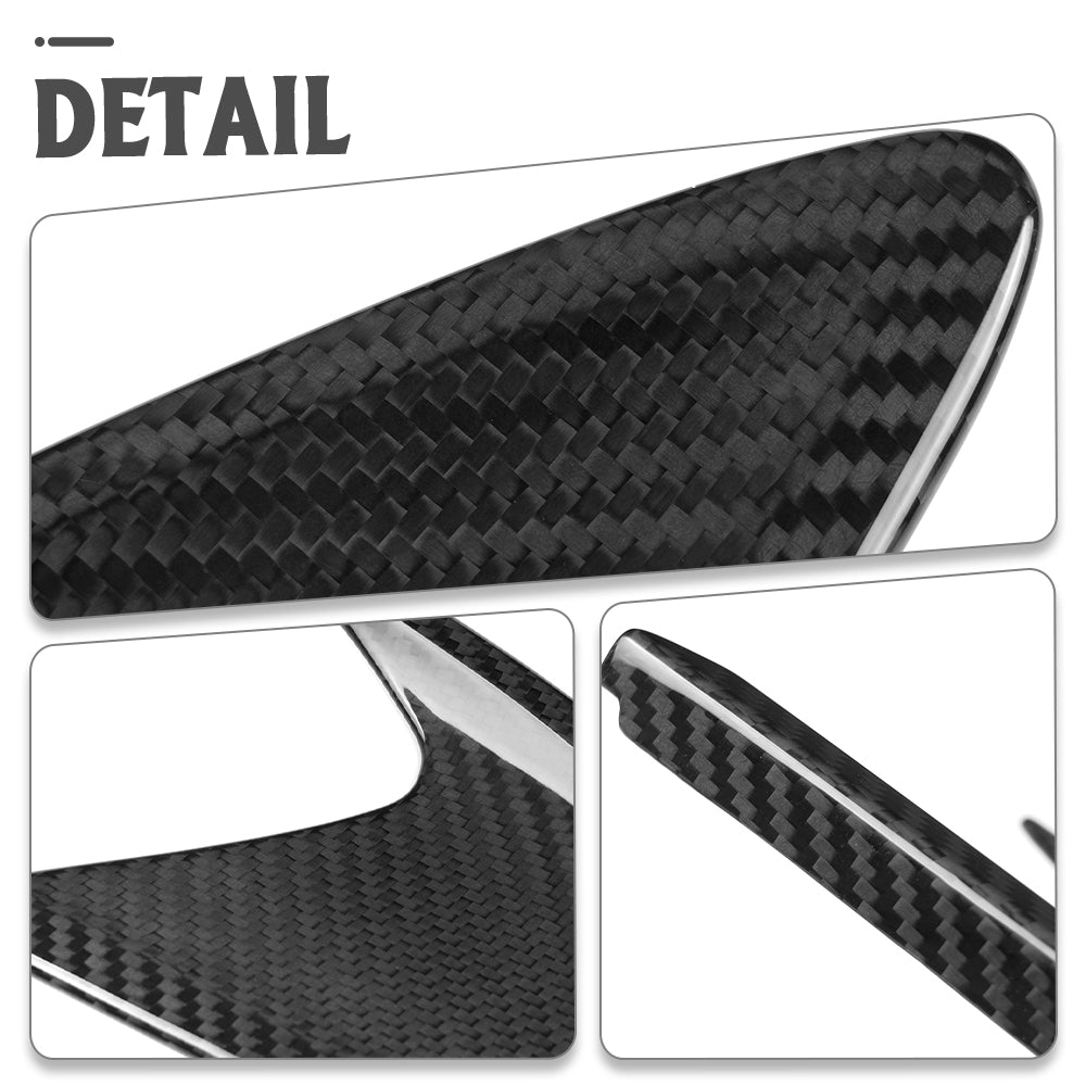 Real Dry Carbon Fiber Front Light Headlight Corner Cover Panel for LC500 LC500h Z100 Coupe Convertible 2018-2026