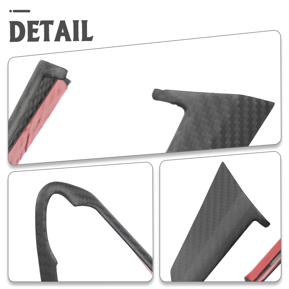 Real Dry Carbon Fiber Steering Wheel Button Frame Trim for Toyota GR Corolla GZEA14 Morizo Core Circuit 2023-Present