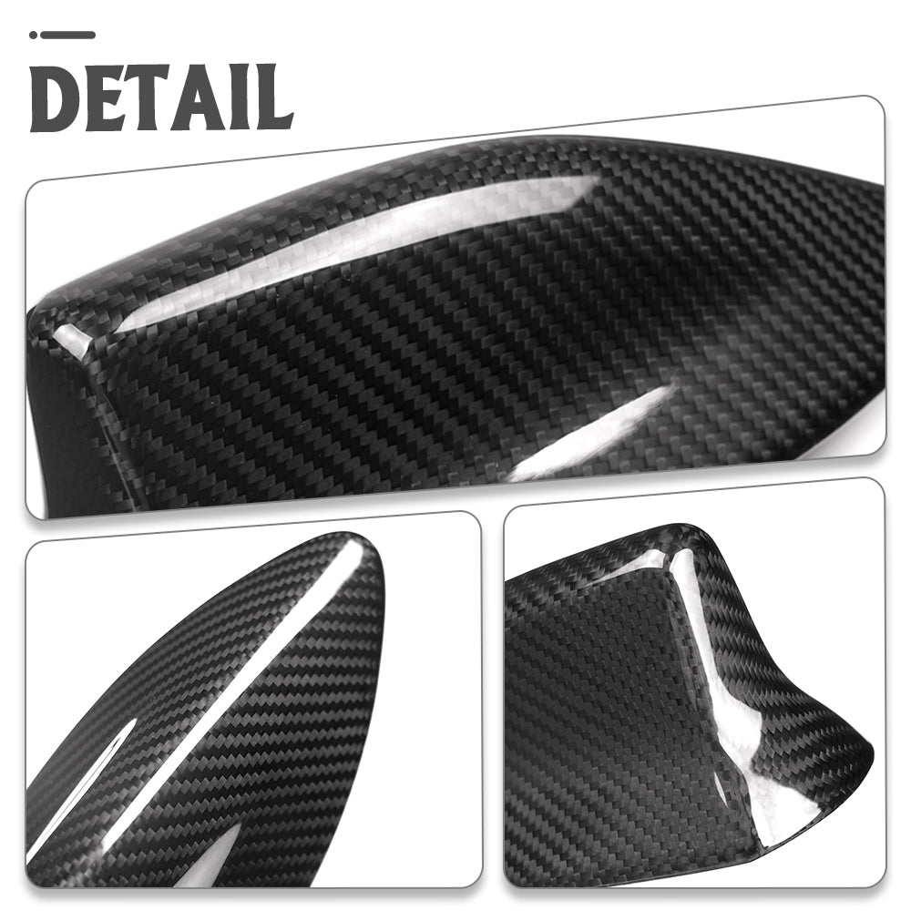 Real Dry Carbon Fiber Shark Fin Antenna Protective Cover for Toyota GR Corolla GZEA14 Morizo Circuit Core 2023 2024 2025 2026, Exterior Trim