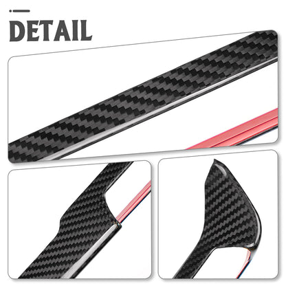 Dry Carbon Fiber Dashboard Air Vent Outlet Interior Kit for Corvette C8 Z06 ZR1 2026+ Center AC Vent Climate Control Button Cover