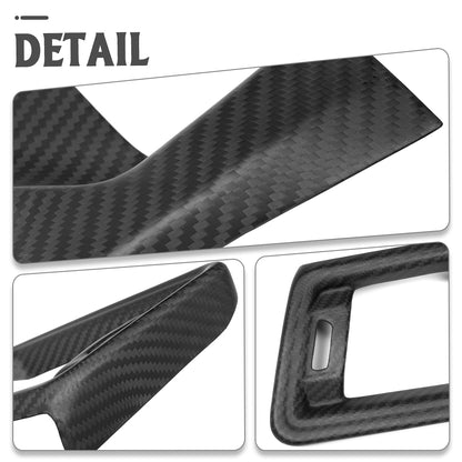 Dry Carbon Fiber Dashboard Side Air Vent Trim For BMW 3 Series G20 G21 G80 G81 M3 LCI 2023 2024 2025