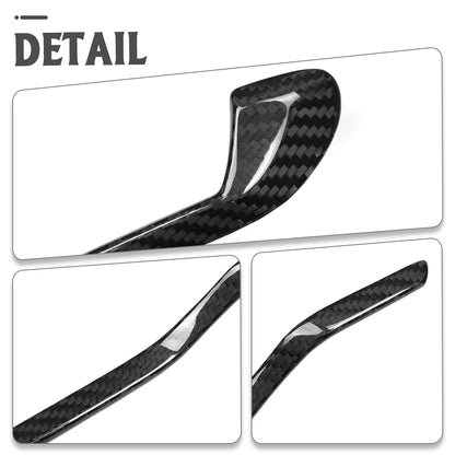 Real Carbon Fiber Inner Door Handle Lower Trim For Lotus Emira I4 V6 Sports 2022 2023 2024 2025