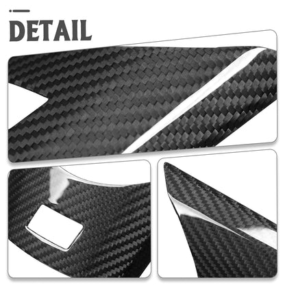 Real Dry Carbon Fiber Steering Wheel Lower Cover Trim for Toyota GR Corolla GR Yaris 2023 2024 2025 2026