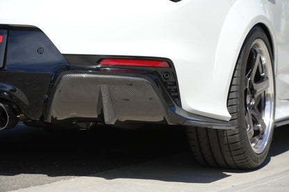 Pre-Preg Dry Carbon Fiber Rear Diffuser Fin Extension Kit for Acura Integra Type S DE5 2023 2024 2025 2026