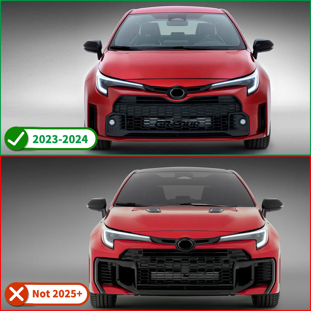 Real Dry Carbon Fiber Front Bumper Side Vent Cover Trim for Toyota GR Corolla GZEA14 Morizo Circuit Core 2023 2024, NOT For 2025 2026