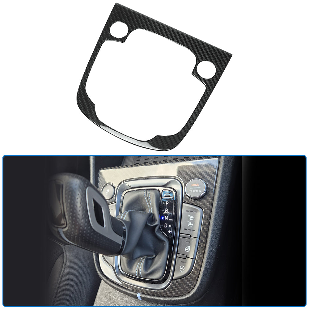 For Hyundai Kona N Kona N Line 2021+ Console Gear Shifter Knob Panel  Dry Carbon Fiber Interior Accessories