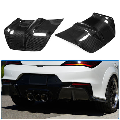 Pre-Preg Dry Carbon Fiber Rear Diffuser Fin Extension Kit for Acura Integra Type S DE5 2023 2024 2025 2026