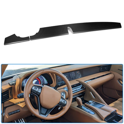Real Dry Carbon Fiber Co-Pilot Panel Trim Strip For Lexus LC LC500 LC500h 2018 2019 2020 2021 2022 2023, Center Console Decor