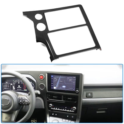 Dry Carbon Fiber Center Console GPS Navigation Screen Bezel Trim  for Toyota GR Yaris 2025 2026