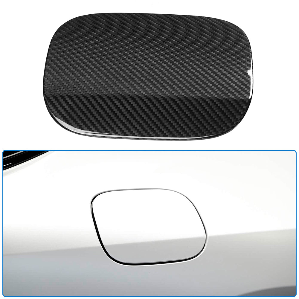 Dry Carbon Fiber Fuel Filler Door Panel Trim for Lexus LC500 LC500h 2018-2026 Gas Tank Filler Flap