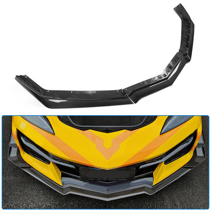 Front Lip for Corvette C8 Z06 E-Ray 2023+ Dry Carbon Fiber Front Splitter Replacement