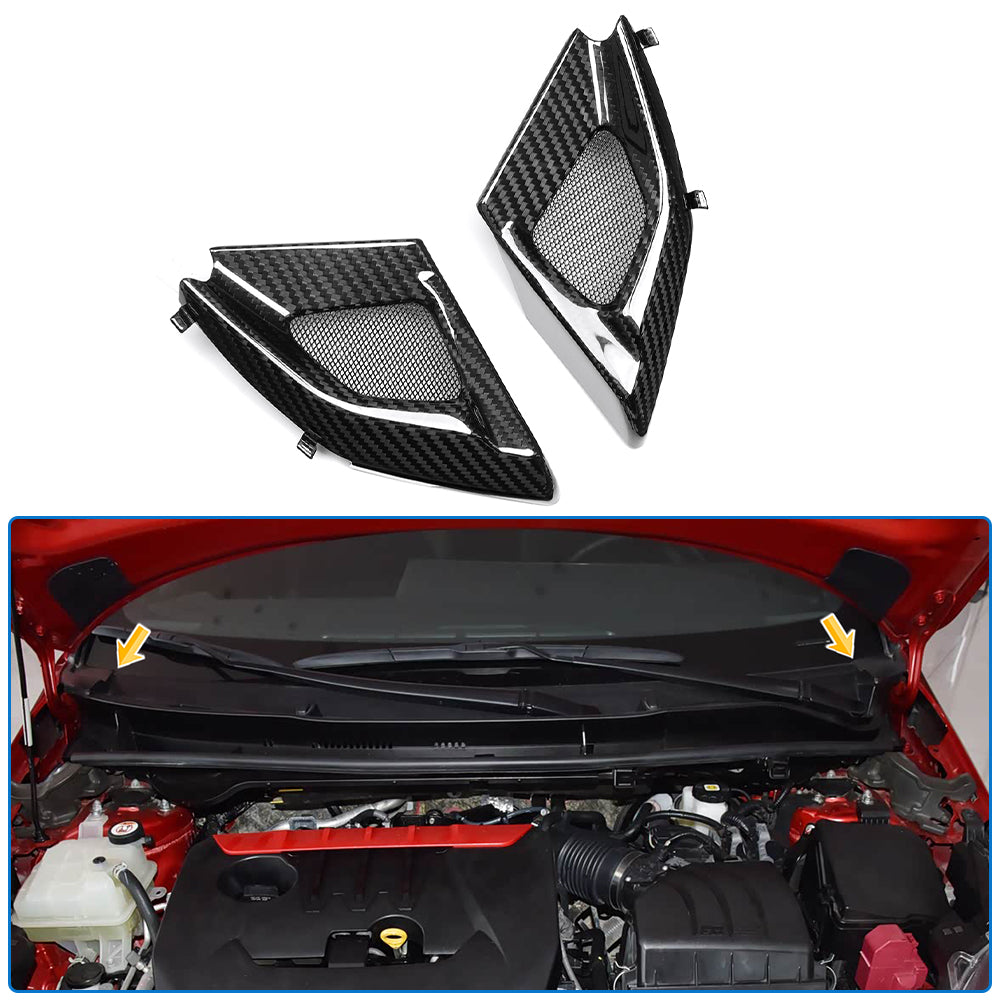 Dry Carbon Fiber Front Windshield Wiper Cowl Trim for Toyota GR Yaris XP210 2025 2026+