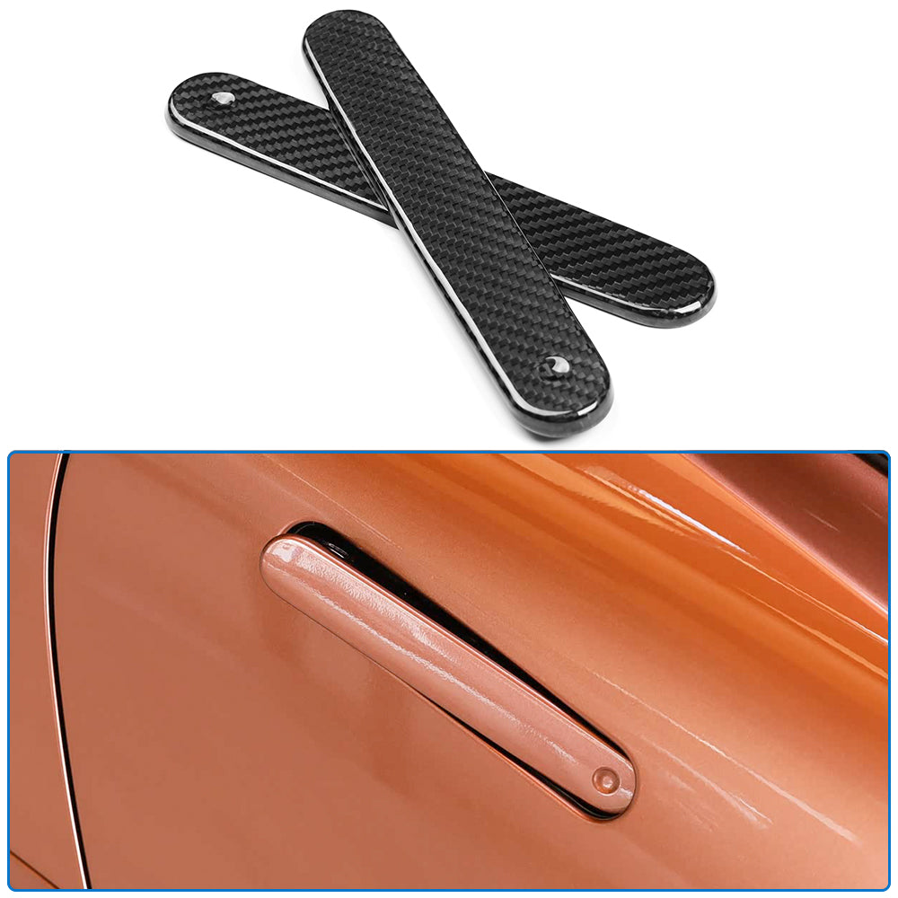 Dry Carbon Fiber Side Door Handle Cover Trim for Lexus LC500 LC500h 2018-2026