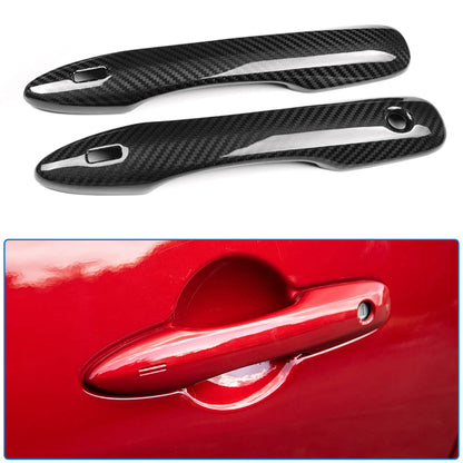 Dry Carbon Fiber Exterior Door Handle Cover For Toyota GR Yaris GR Corolla Camry 2025 2026, Outer Door Handles Trim