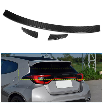 Dry Carbon Fiber Rear Lip Spoiler for Toyota GR Yaris Hatchback 2025 2026, Duckbill Wing 3PCS