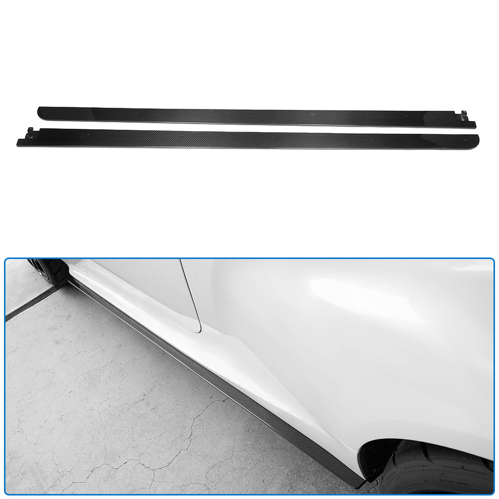 Dry Carbon Fiber Side Skirt Body Kit for Toyota GR Yaris Hatchback 2025 2026, Side Extension Splitter Lip, Car Rocker Panels