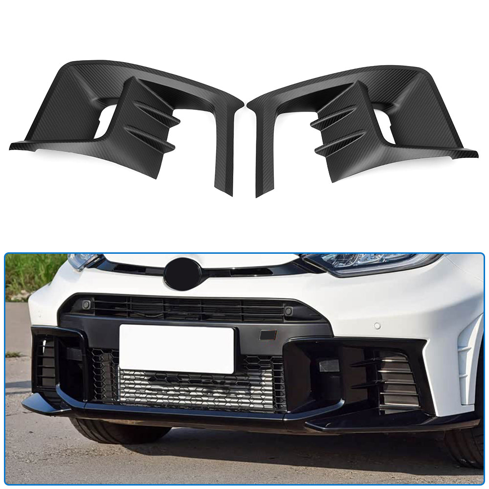 Dry Carbon Fiber Fog Light Cover Trim For Toyota GR Yaris Hatchback 2025 2026, Front Bumper Fog Lamp Frame